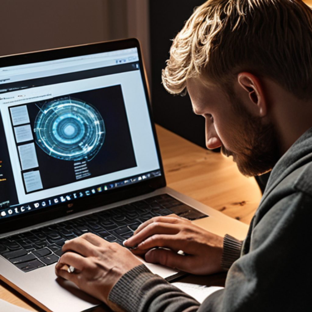 **

A person thoughtfully researching cybersecurity certifications on a laptop, surrounded by books and notes related to ethical hacking. The setting is a cozy, modern Scandinavian home office with good lighting. Emphasize a sense of focused learning and career exploration.

**